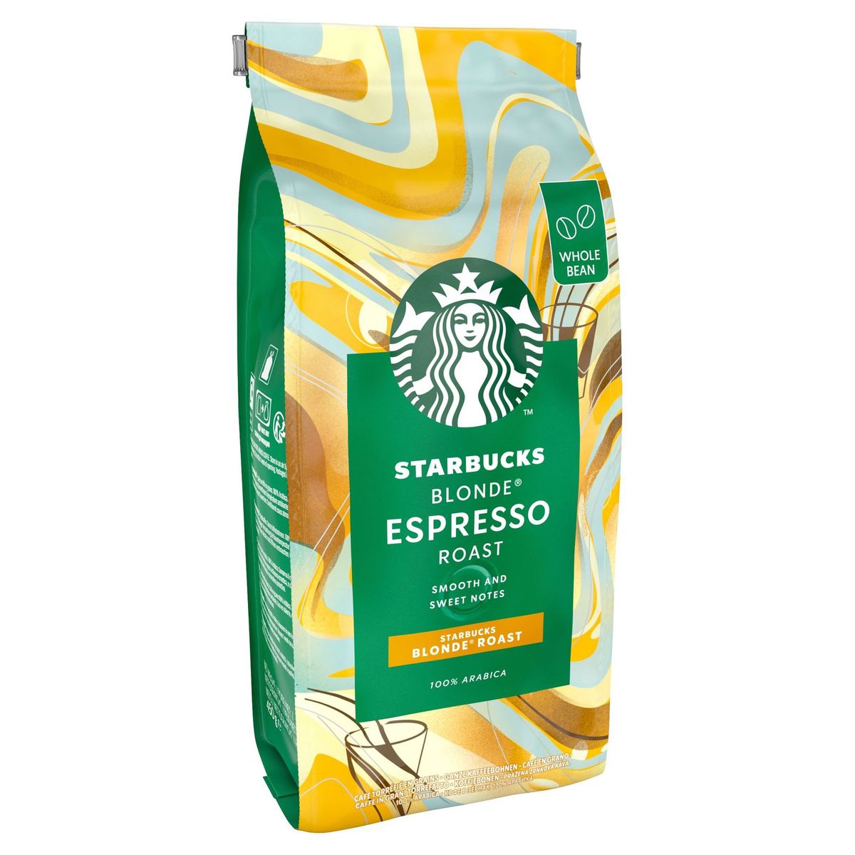 Starbucks Blonde Espresso Roast Koffiebonen Blonde branding 4x450g