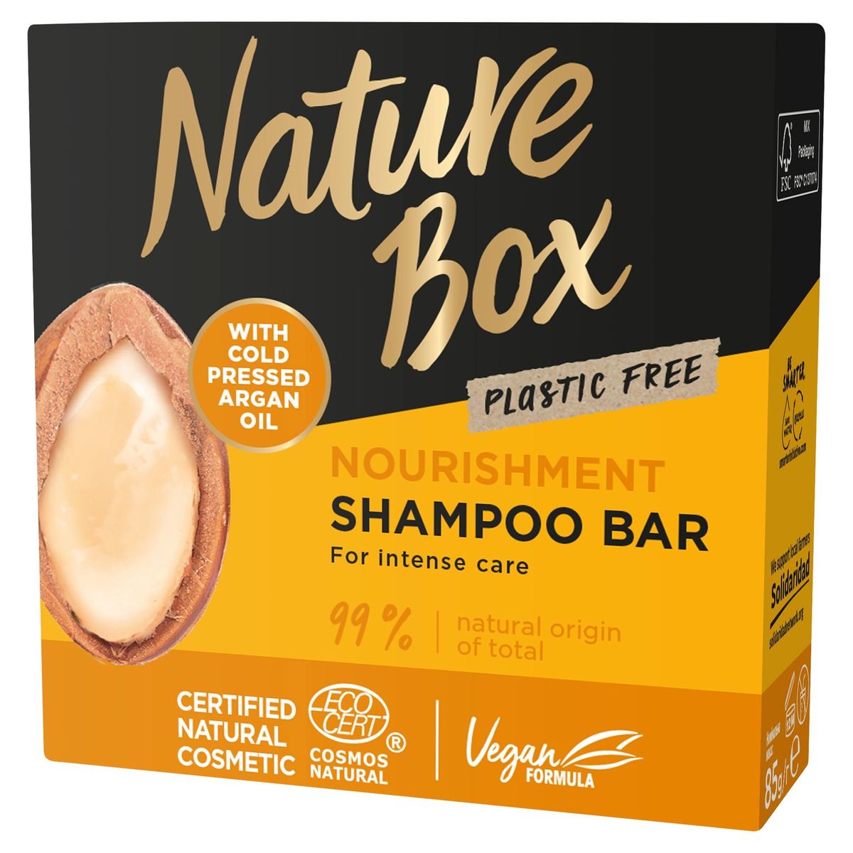 Nature Box Shampooing Solide Argan 85gr
