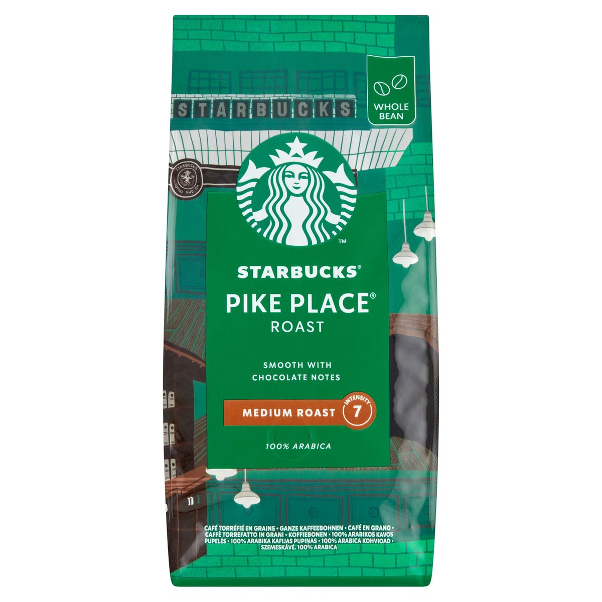 Starbucks Pike Place Roast Koffiebonen Medium Branding 4x450g