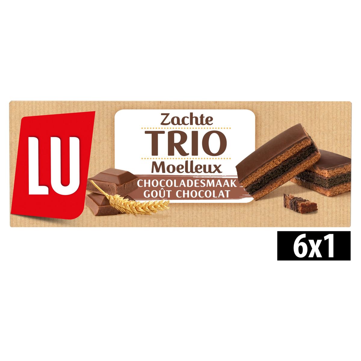LU Moelleux Trio Gâteaux Au Chocolat 174 g