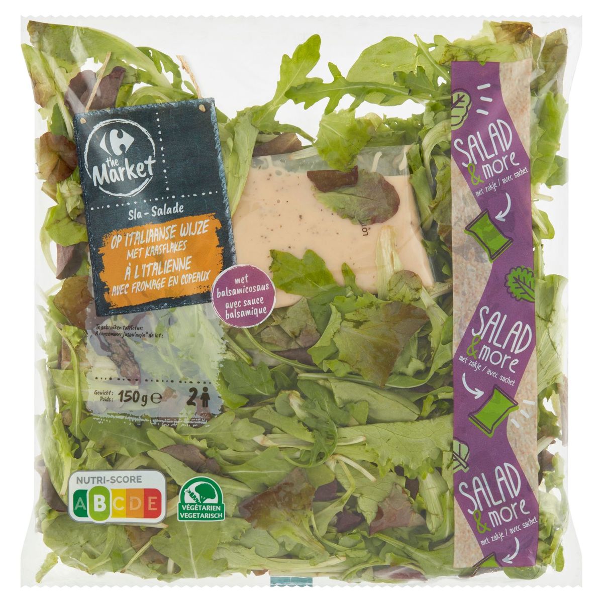 Carrefour The Market Salade Italienne avec Fromage Copeuax 150 g