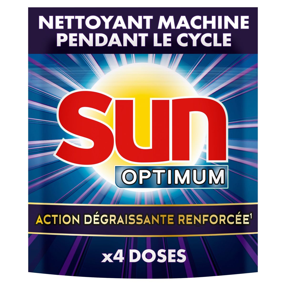Sun Nettoyant lave-vaisselle pendant le cycle 4 doses 60 g