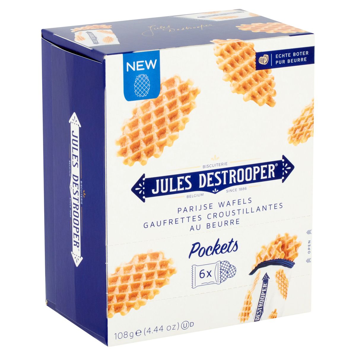 Jules Destrooper Parijse Wafels Pockets 108 g