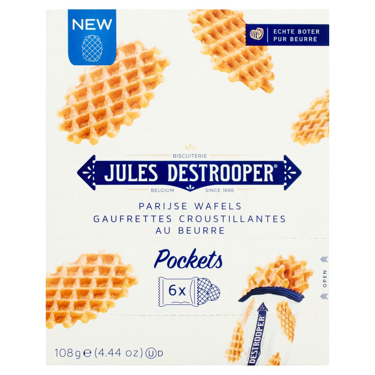 Jules Destrooper Parijse Wafels Pockets 108 g