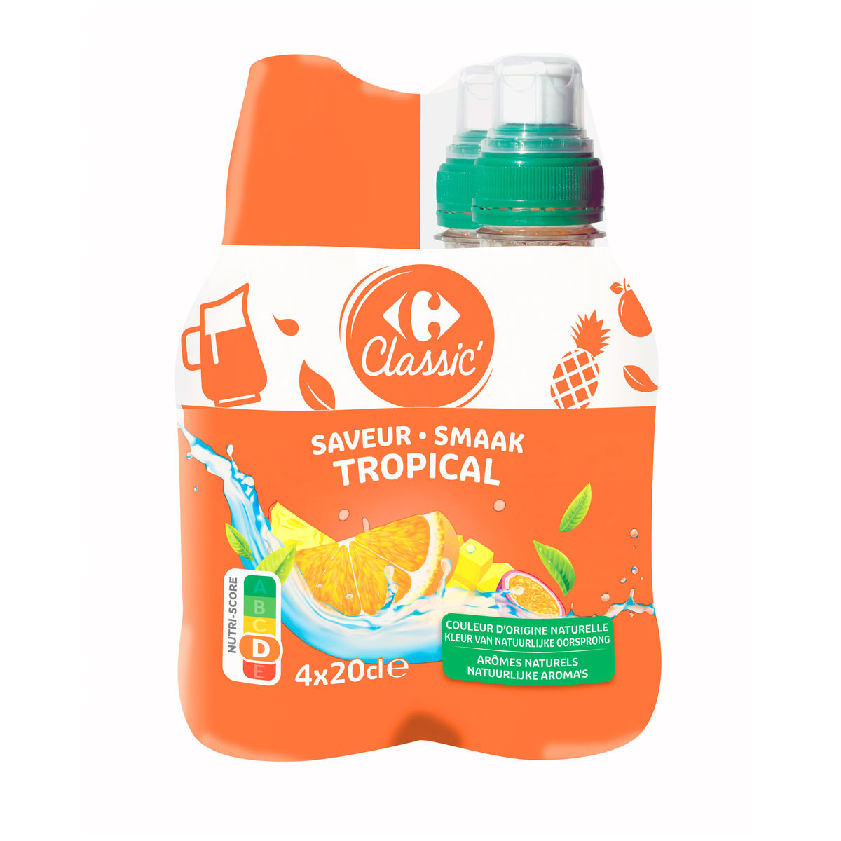 Carrefour Classic' Smaak Tropical 4 x 20 cl
