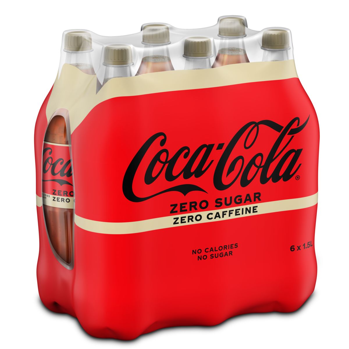 Coca-Cola Zero No Caffeine Coke Soft drink 6 x 1500 ml