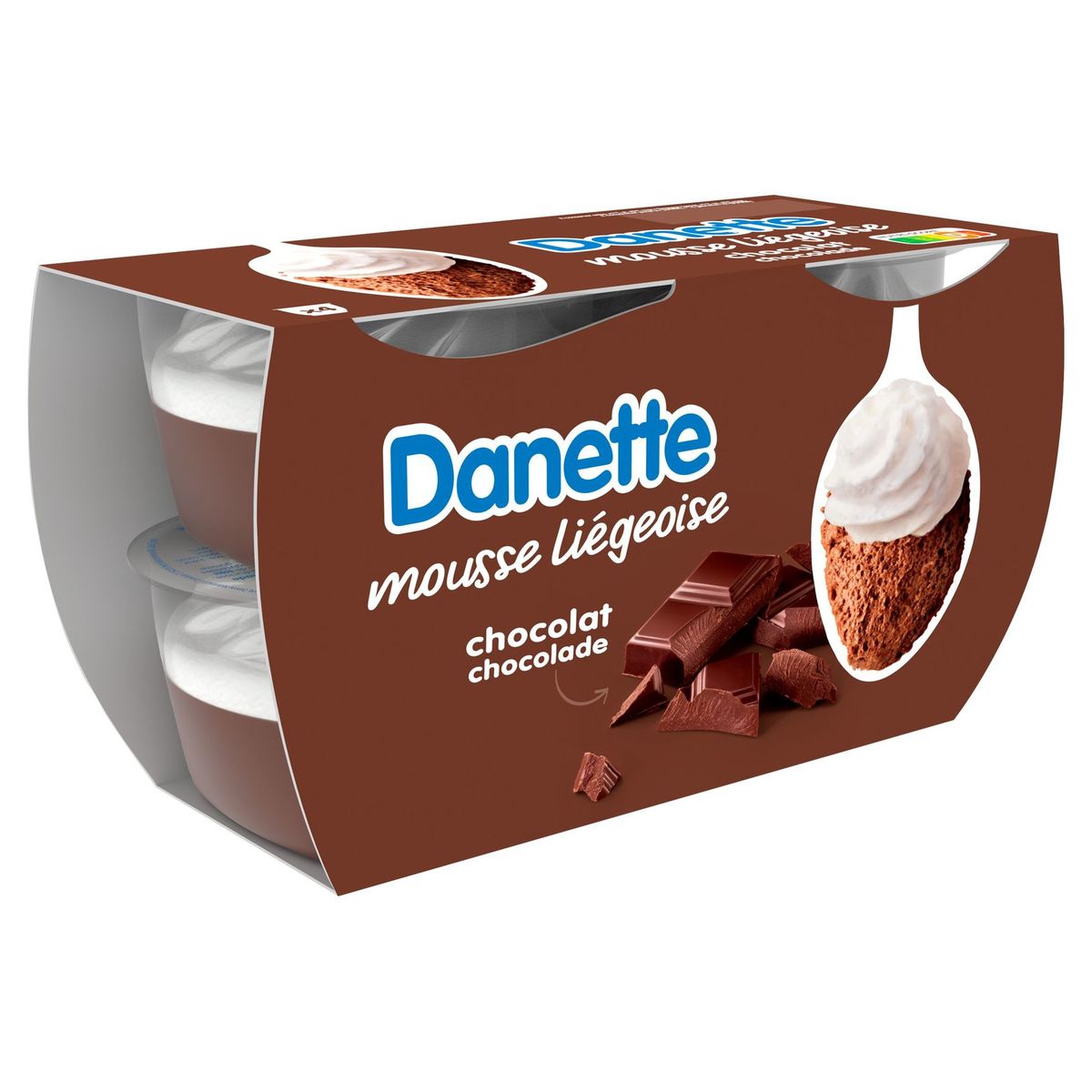 Danette Mousse Liégeoise Chocolat 4 x 80 g