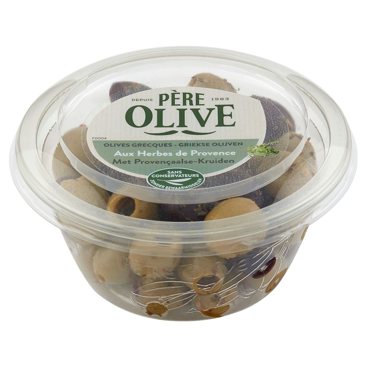 Père Olive Griekse Olijven met Provençaalse-Kruiden 150 g