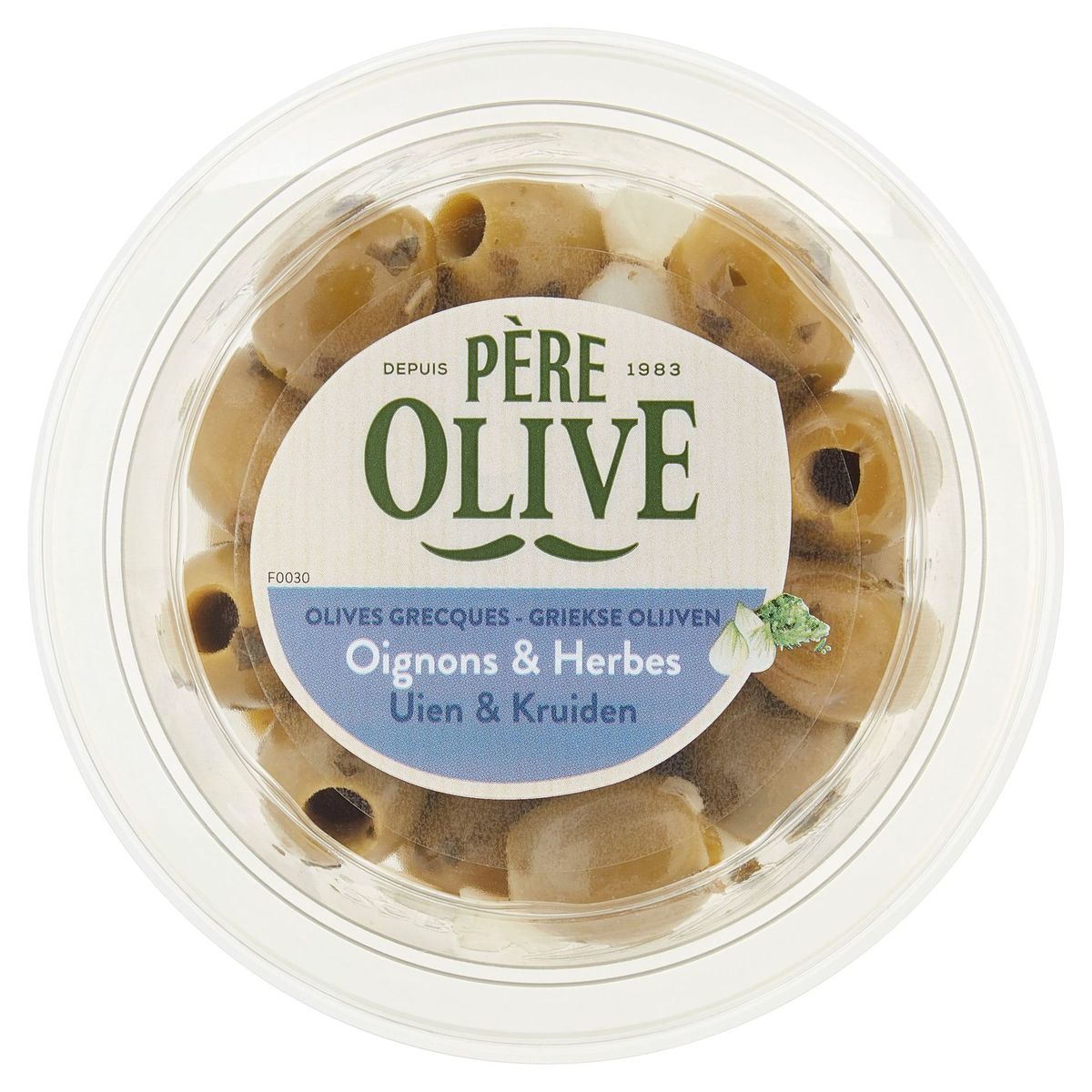 Père Olive Griekse Olijven Uien & Kruiden 150 g
