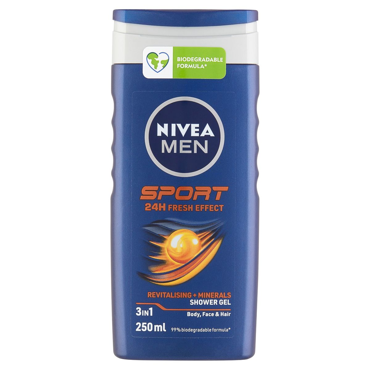 Nivea Men Sport Effect Shower Gel 3in1 Body, Face & Hair 250 ml