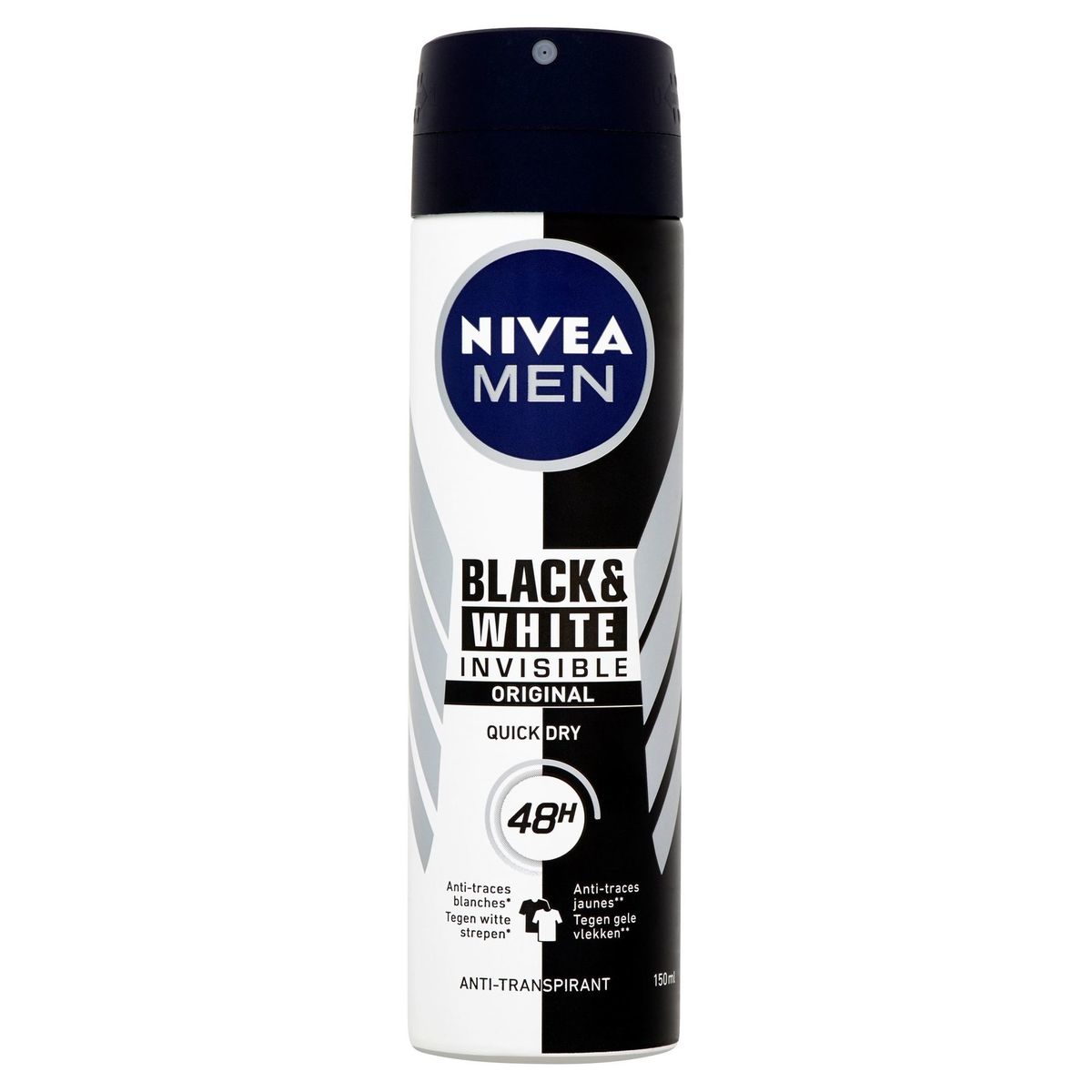 Nivea Men Black & White Invisible Original 48h Anti-Transpirant 150 ml