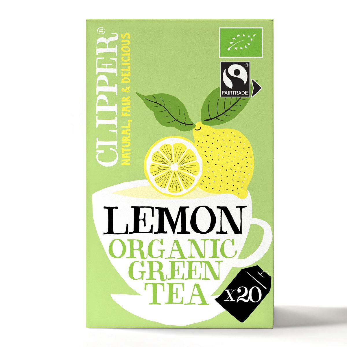 Clipper Lemon Organic Green Tea 20 Pièces 37 g