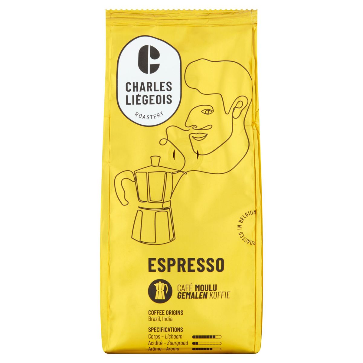 Charles Liégeois Espresso Gemalen Koffie 250 g