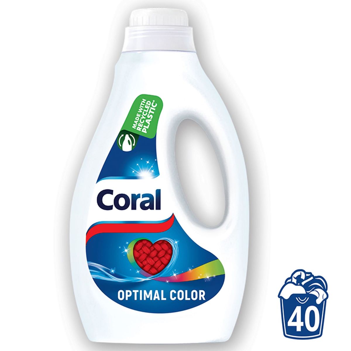 Coral Détergent liquide pour Linge Coloré Optimal Color 40 Lavages