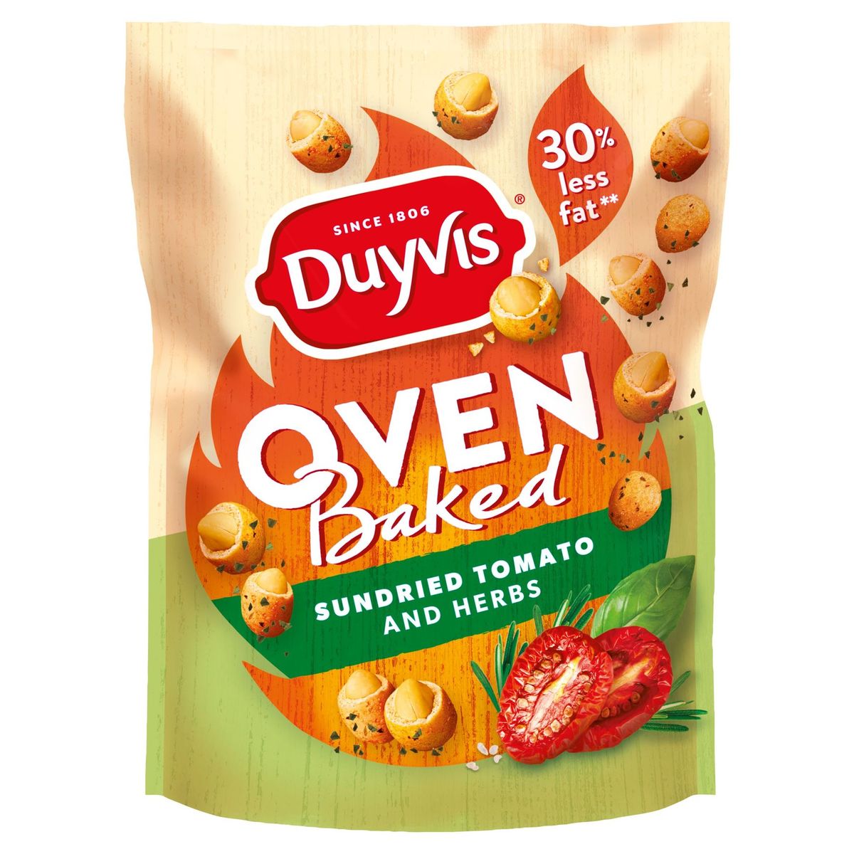 Duyvis Oven Baked Nootjes Sundried Tomato And Herbs 175 gr