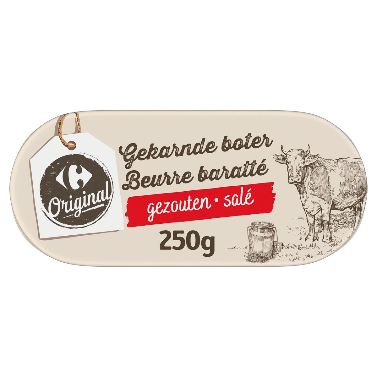 Carrefour Original Gekarnde Boter Gezouten 250 g