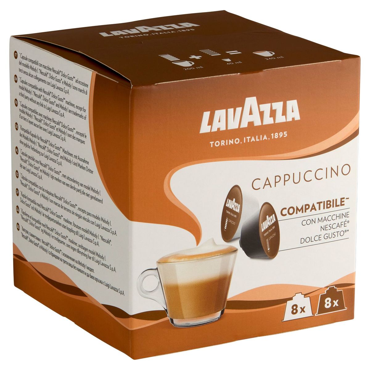 Lavazza Dolce Gusto Cappuccino tasses à café 10 pièces