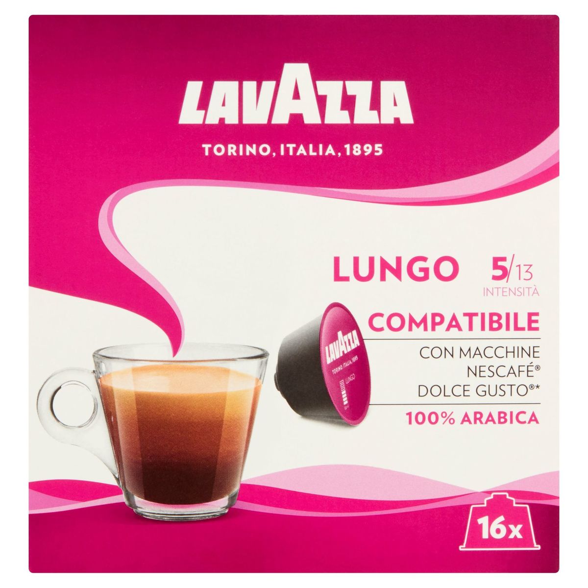 Lavazza Dolce Gusto Lungo tasses à café 16 pièces