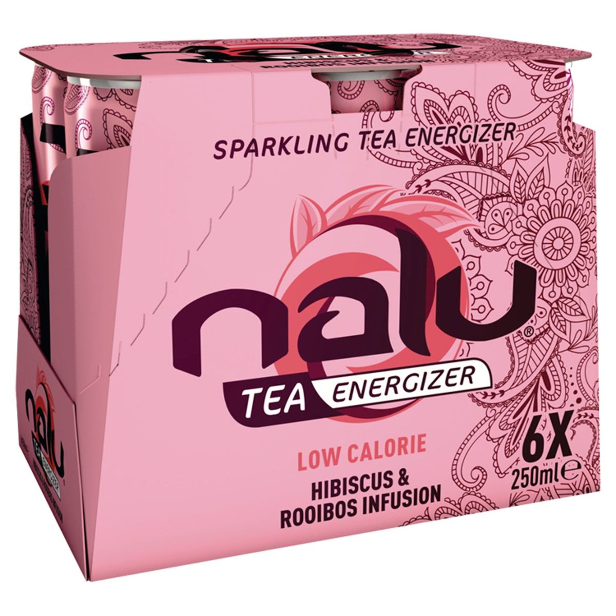 Nalu Tea Hibiscus & Rooibos Infusion Canette 6 x 250 ml