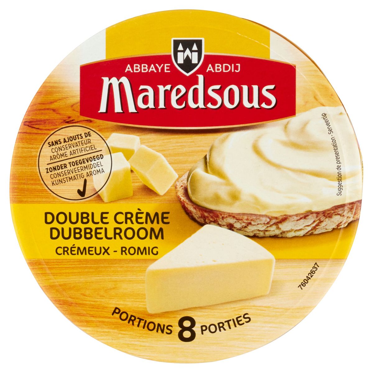 Maredsous Fromage à tartiner Double Crème 8 Portions 152 g