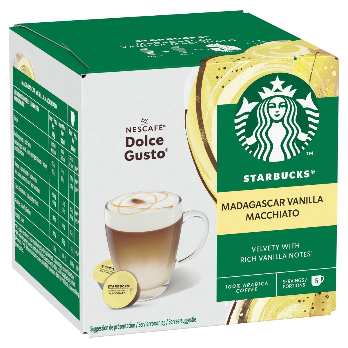 Starbucks by NESCAFÉ Dolce Gusto koffie Vanilla Macchiato 12Cap 3x132g