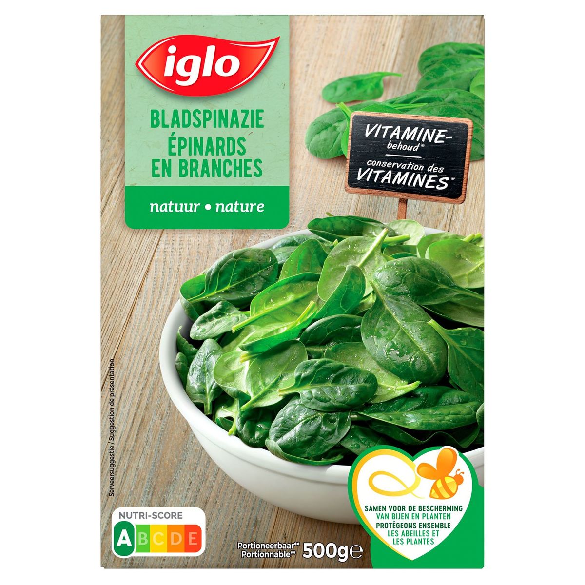 Iglo Épinards en Branches Nature 500 g