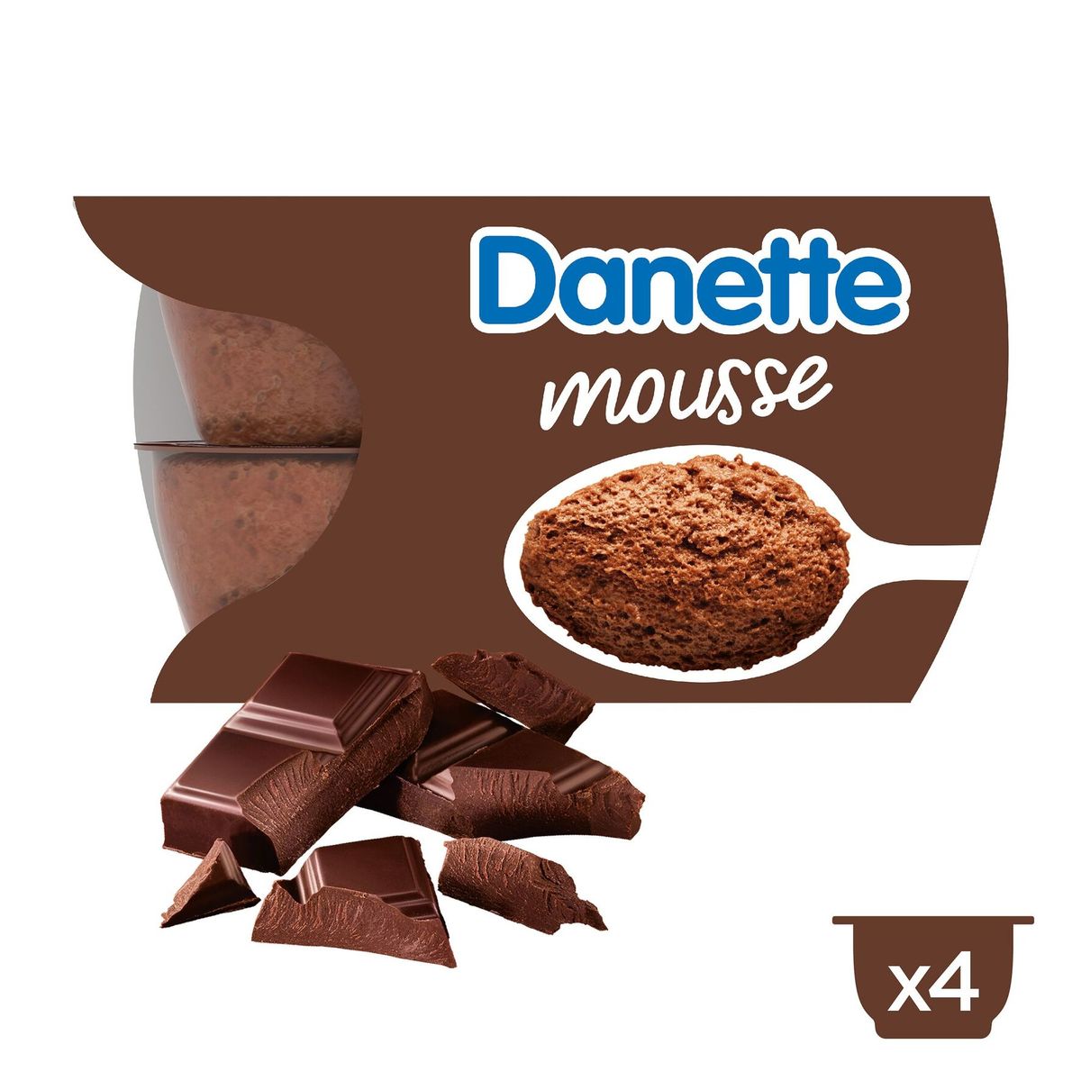 Danette Mousse met Chocolade 4 x 60 g