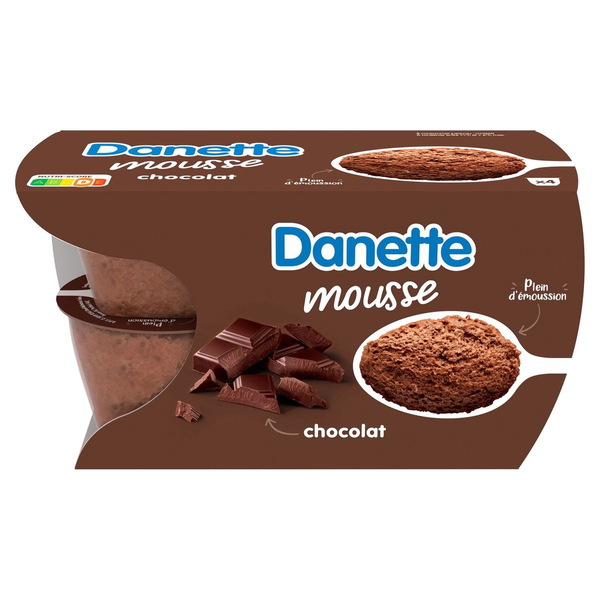 Danette Mousse au Chocolat 4 x 60 g