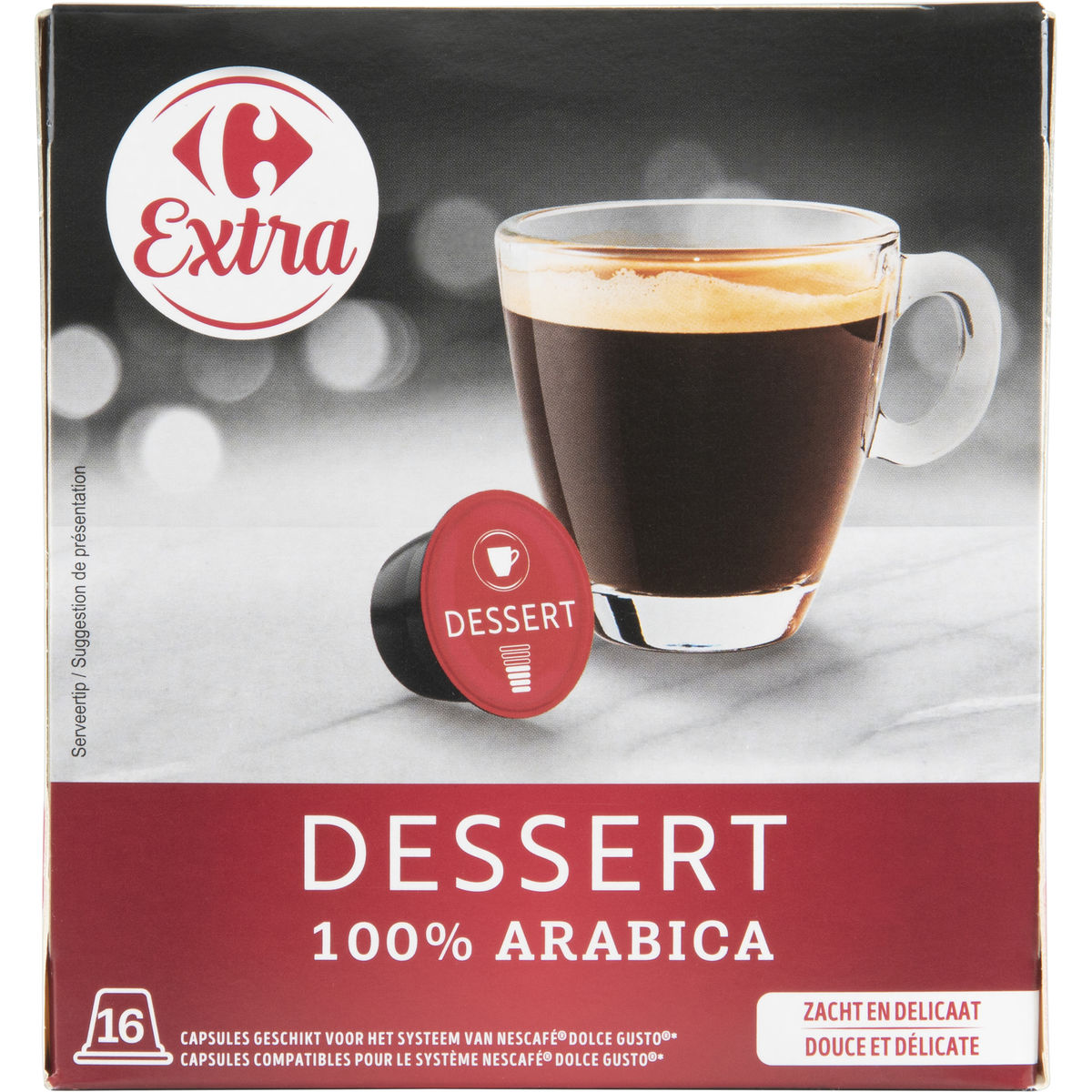 Carrefour Extra Dessert 100% Arabica 16 Pièces 112 g
