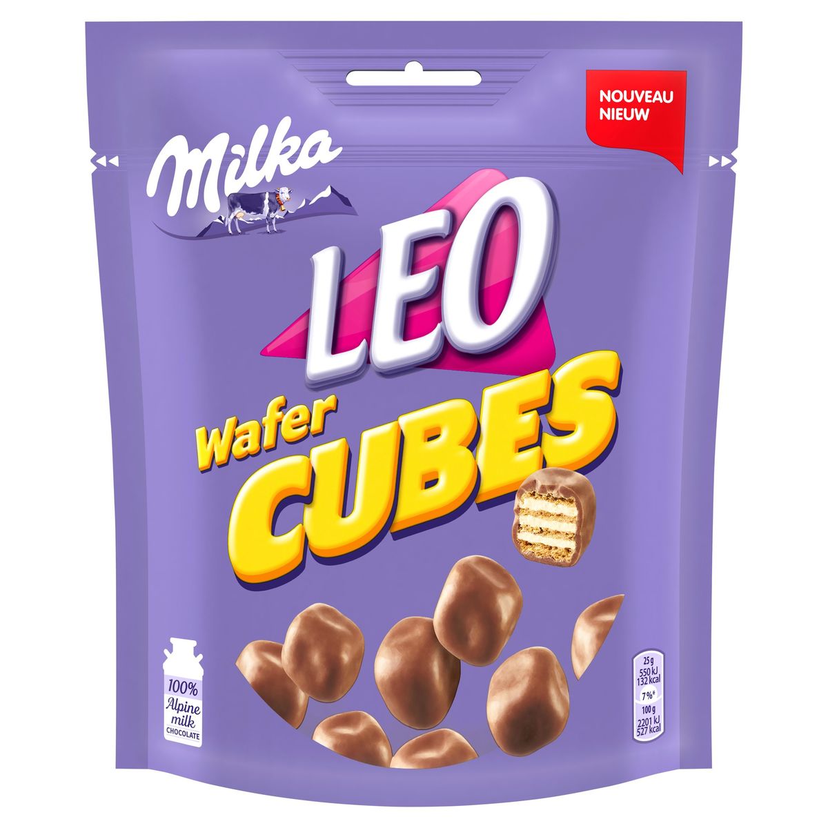 Milka LEO Wafer Cubes Chocolade Koekjes 150 g