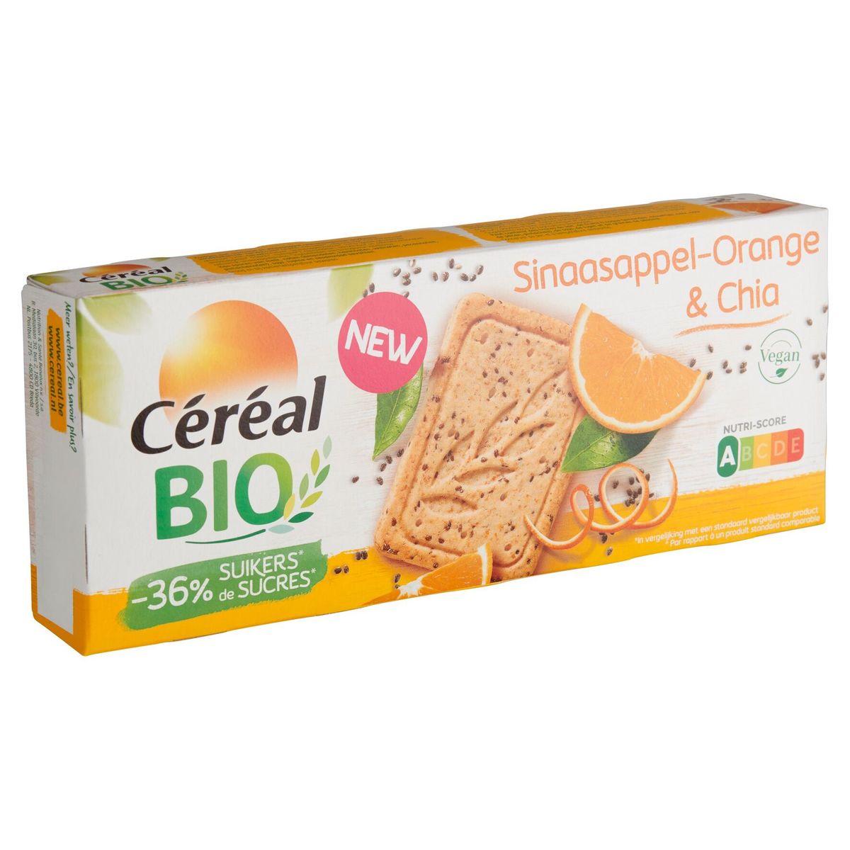 Céréal Bio Sinaasappel & Chia 4 x 3 Stuks 132 g