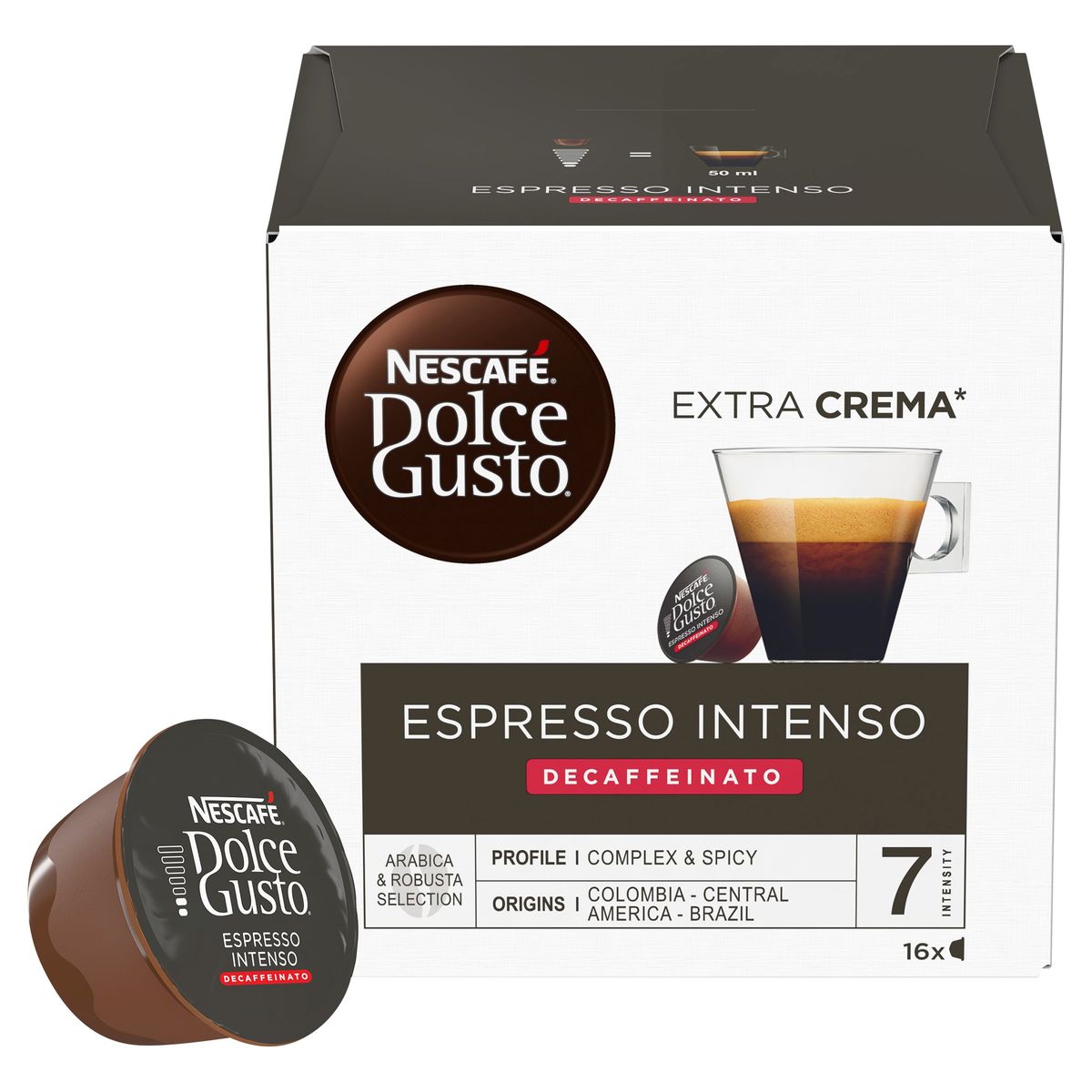 Nescafé Dolce Gusto Espresso Intenso Decaffeinato 16 x 6.2 g
