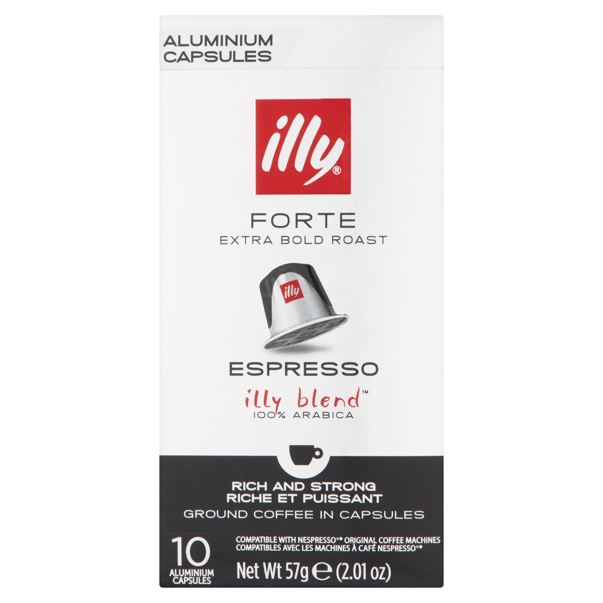 ILLY Koffie Capsules Espresso Forte Nespresso®* Compatibel 10 stuks