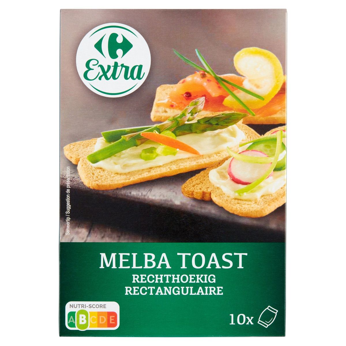 Carrefour Extra Melba Toast Rectangulaire 10 Sachets 200 g