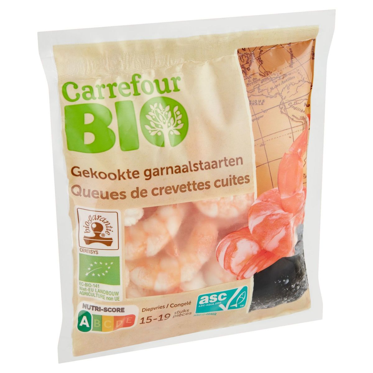 Carrefour Bio Queues de Crevettes Cuites 200 g