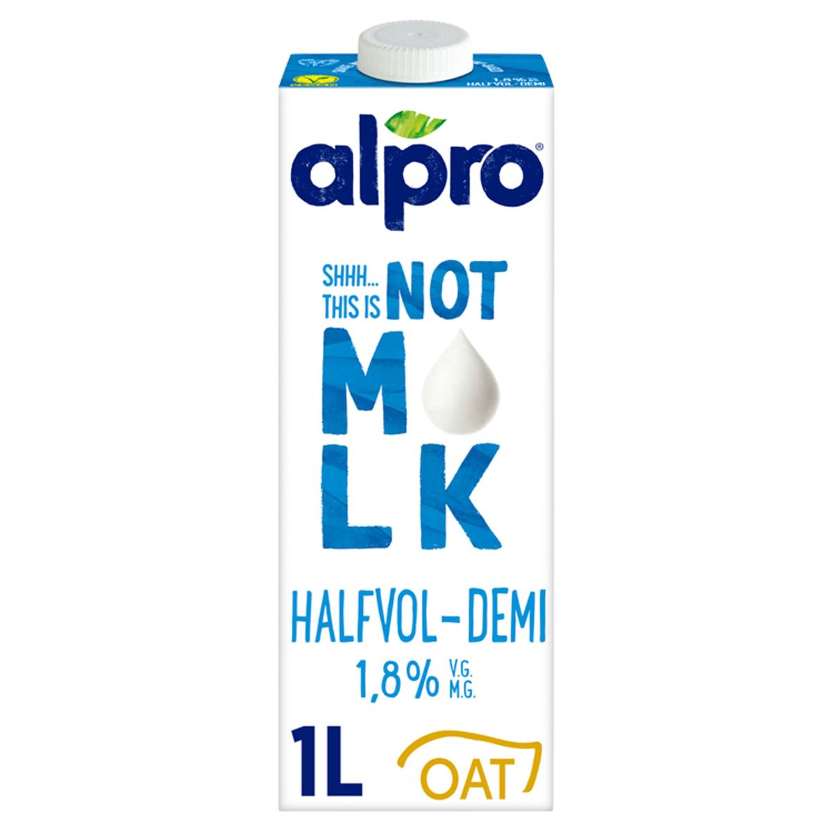 Alpro Not MLK Drinks Halfvol 1.8% V.G. Plantaardig 1 L