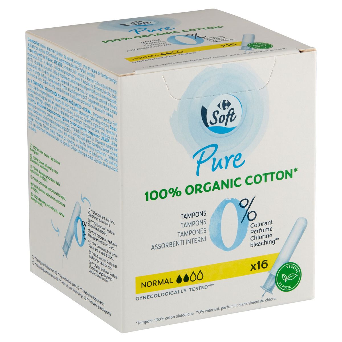 Carrefour Soft Pure Tampons 16 Stuks