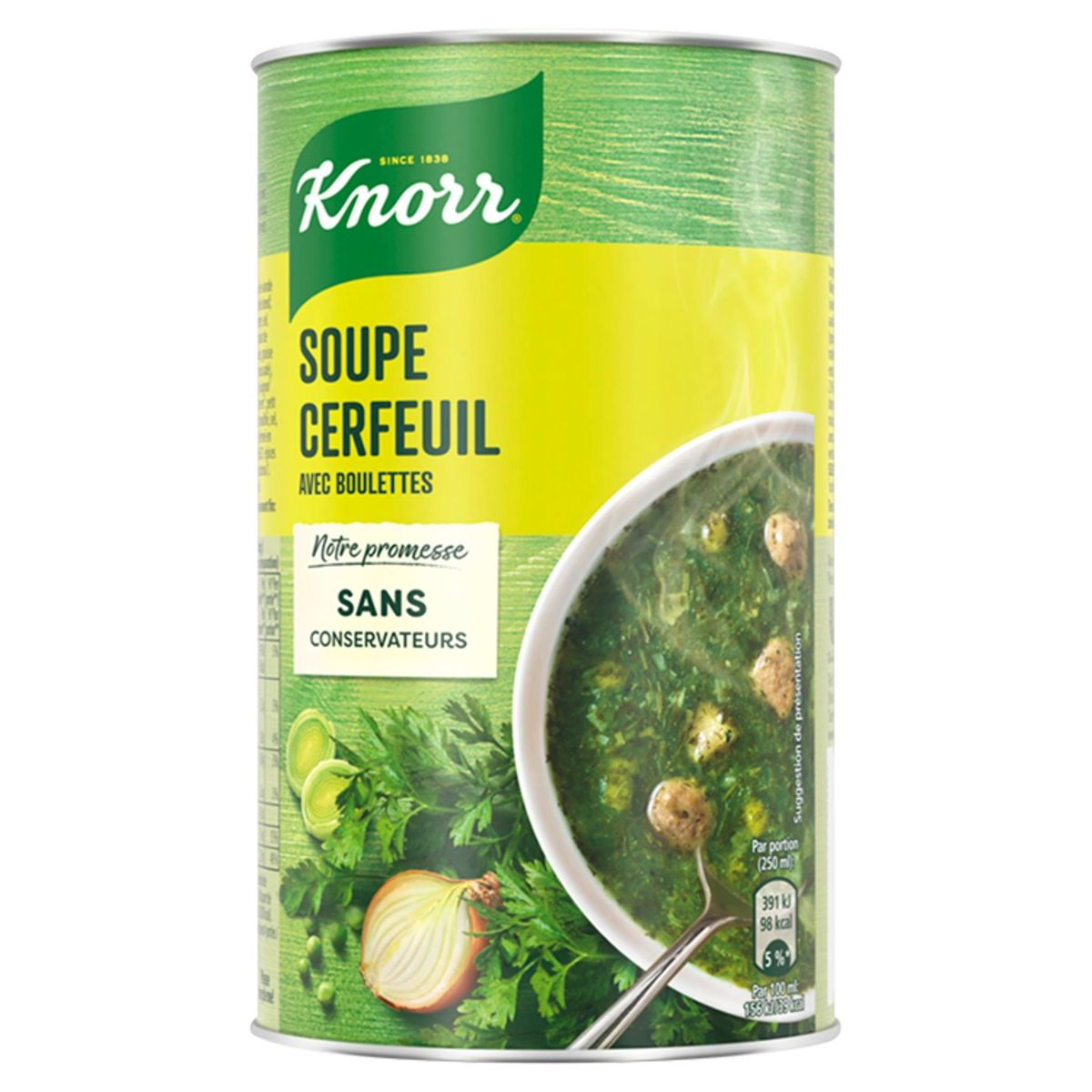 Knorr  Boîte Soupe en conserve Cerfeuil avec boulettes 515 ml