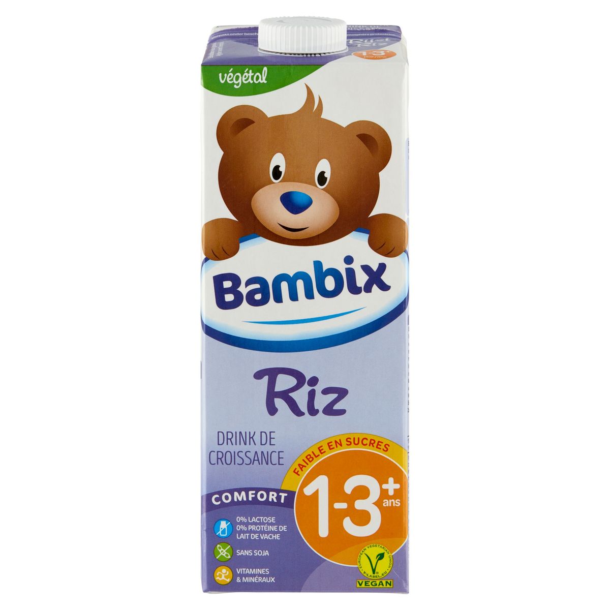 Bambix Riz Drink de Croissance Comfort 1-3+ Ans 1 L