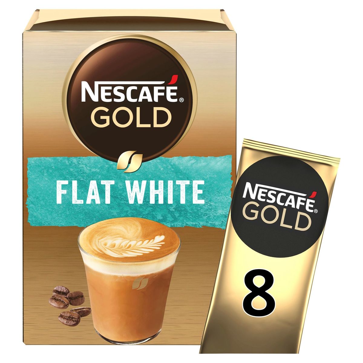 Nescafé Gold Flat White 8 x 12.5 g