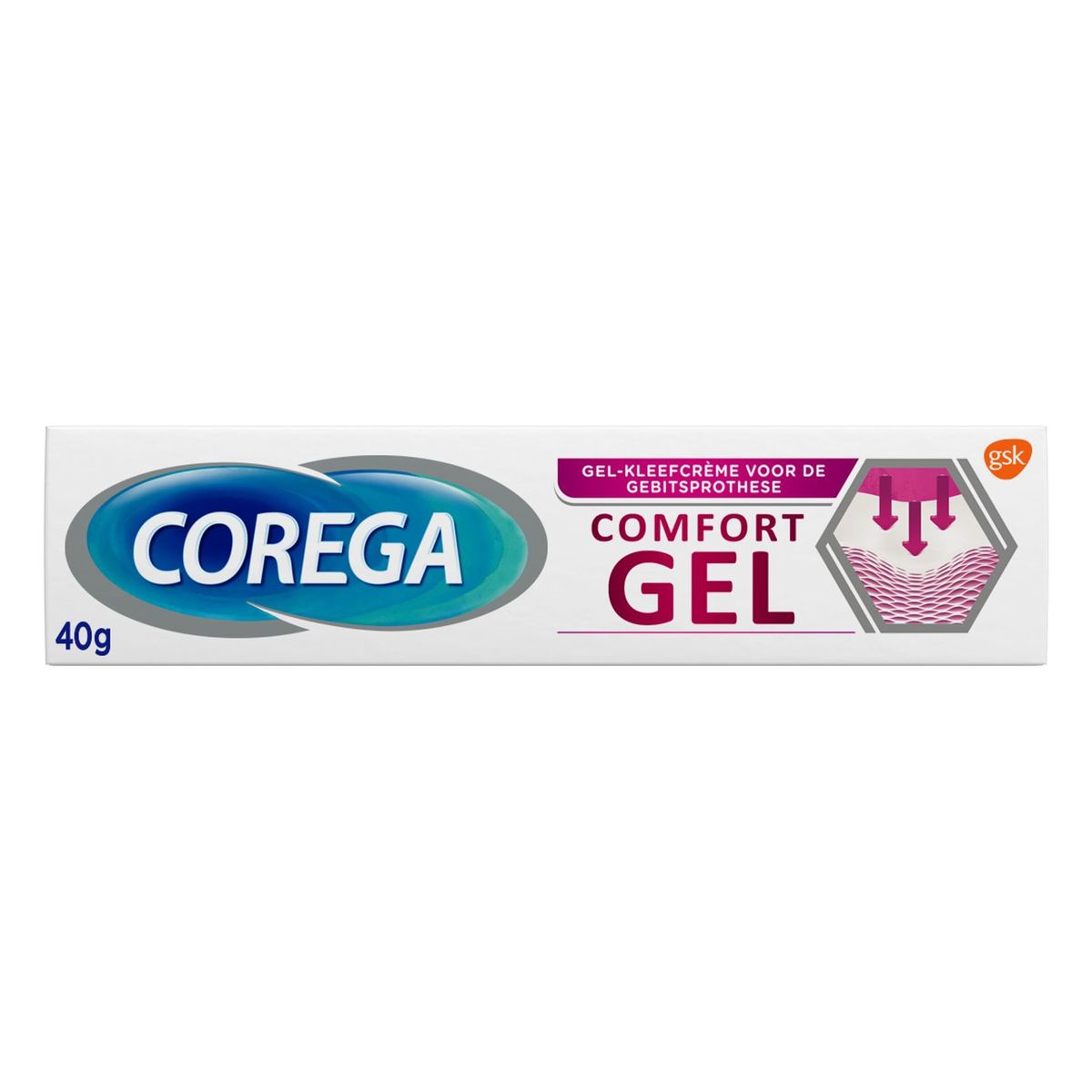Corega Comfort Gel Kleefgel voor de gebitsprothese 40 g