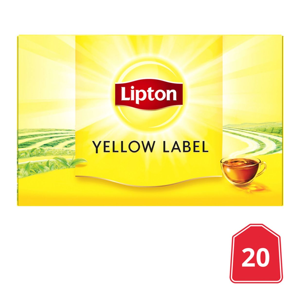 Lipton Zwarte thee Yellow Label 20 theezakjes