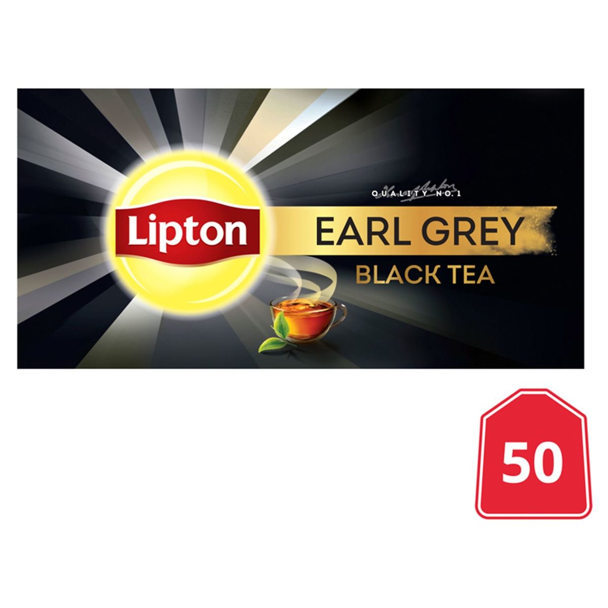 Lipton Thé noir Earl Grey 50 sachets