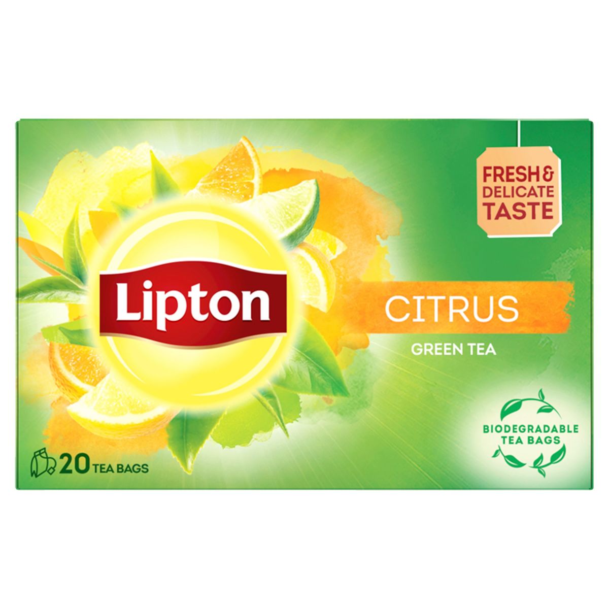 Lipton Groene Thee Citrus 20 Theezakjes