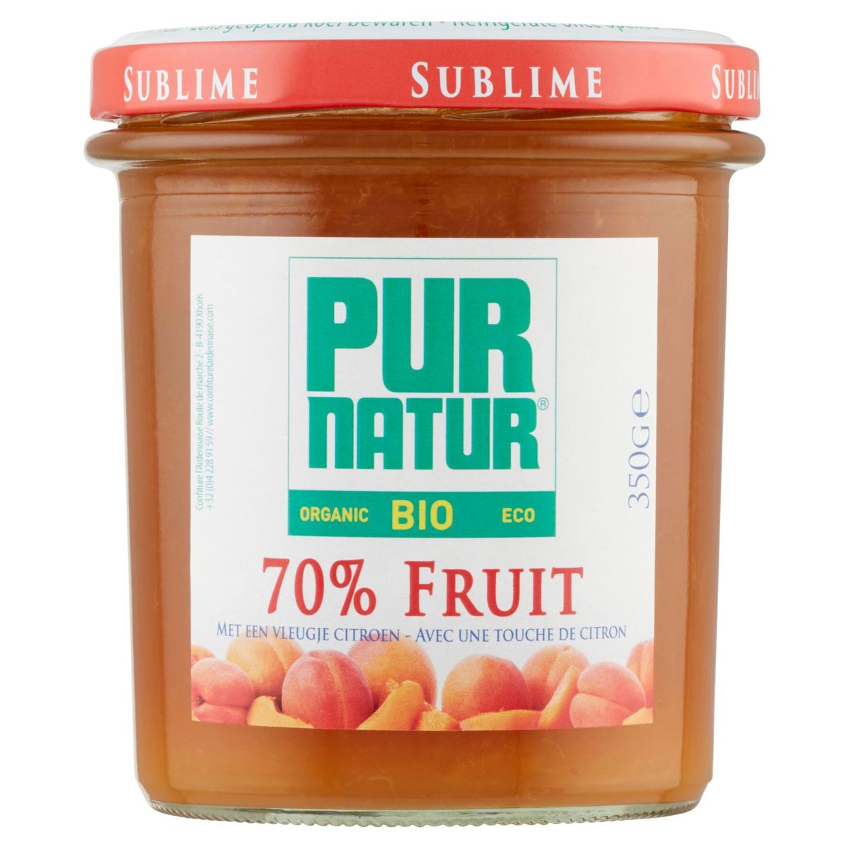 Pur Natur Bio 70% Fruit avec une Touche de Citron 350 g