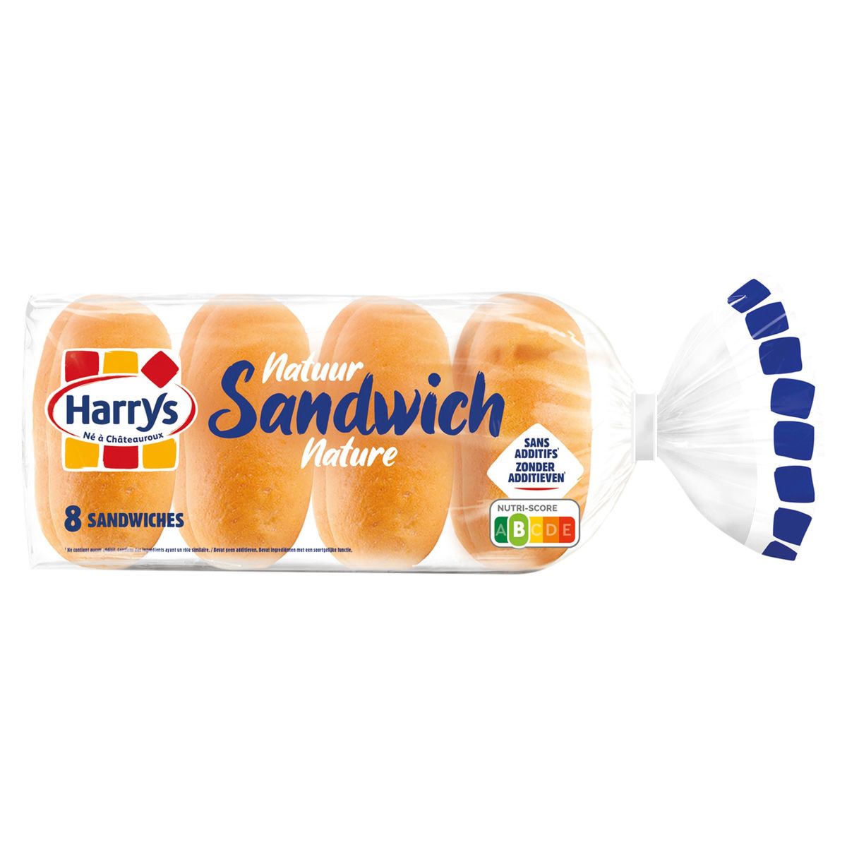Harrys Sandwich Natuur 8 Stuks 360 g