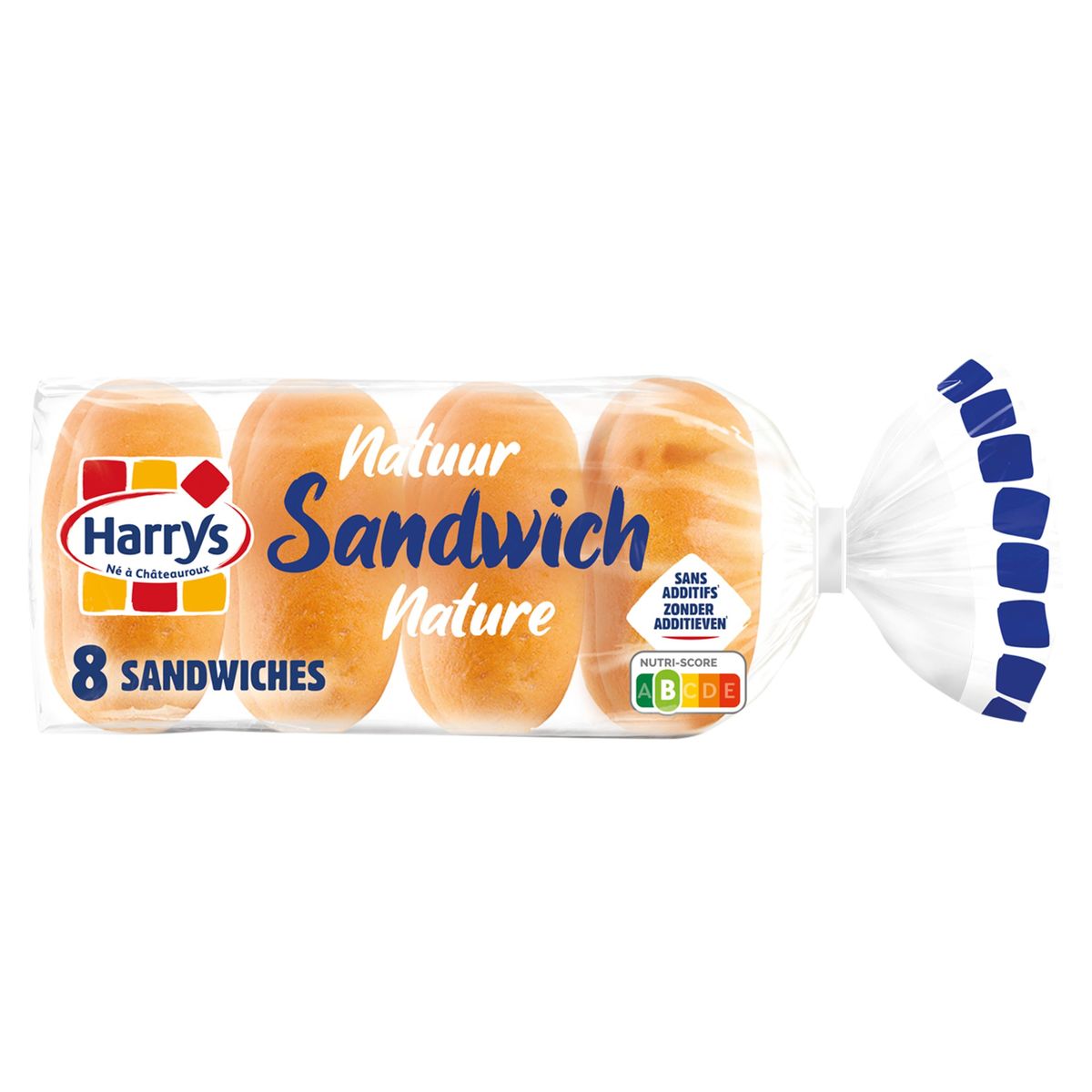 Harrys Sandwich Natuur 8 Stuks 360 g