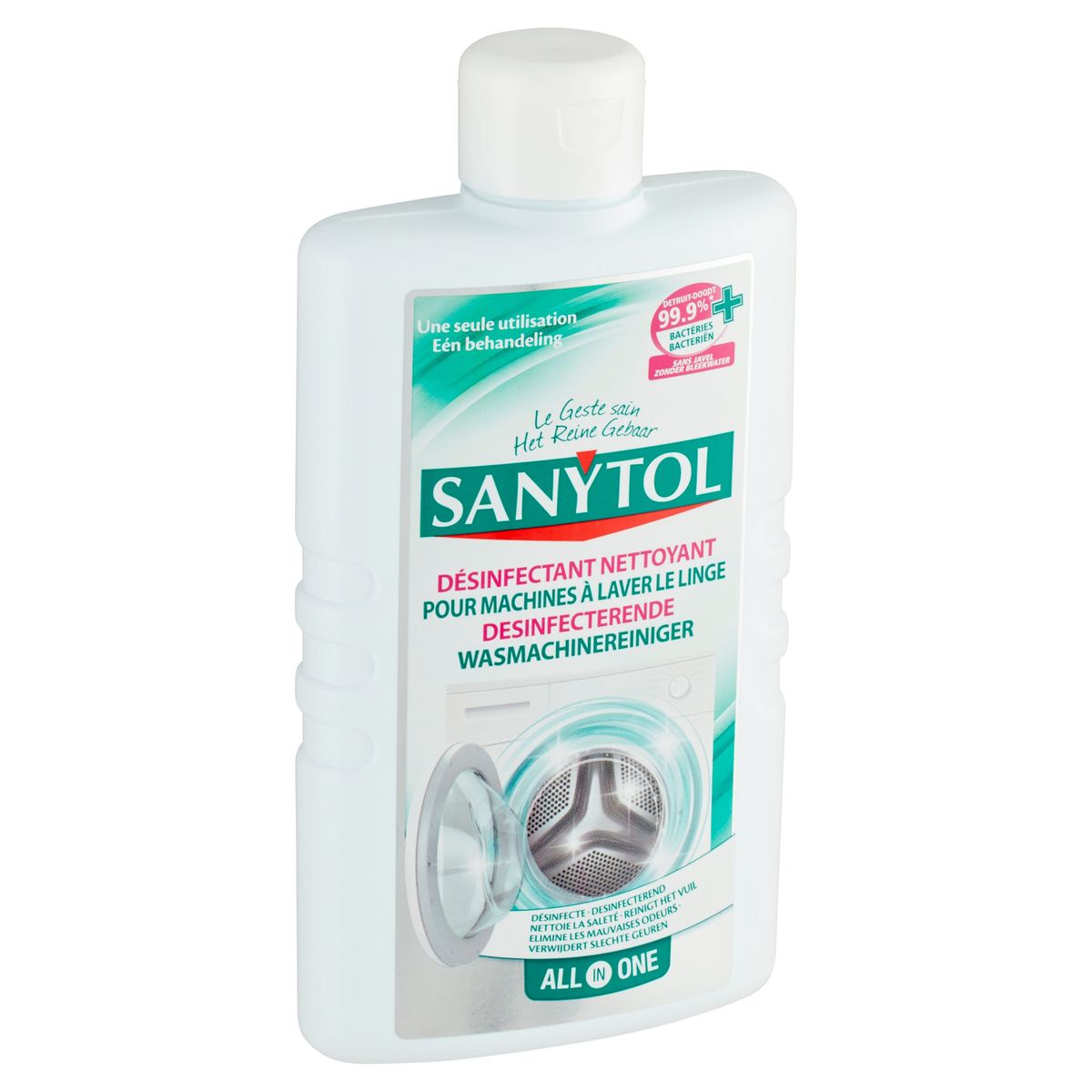 Sanytol Désinfectant Nettoyant pour Machines à Laver le Linge 250 ml