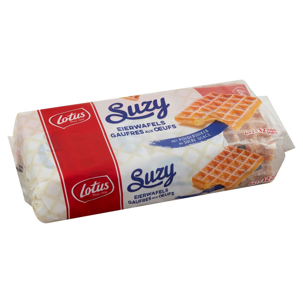 Lotus Suzy Eierwafels met Poedersuiker 6 x 46.4 g