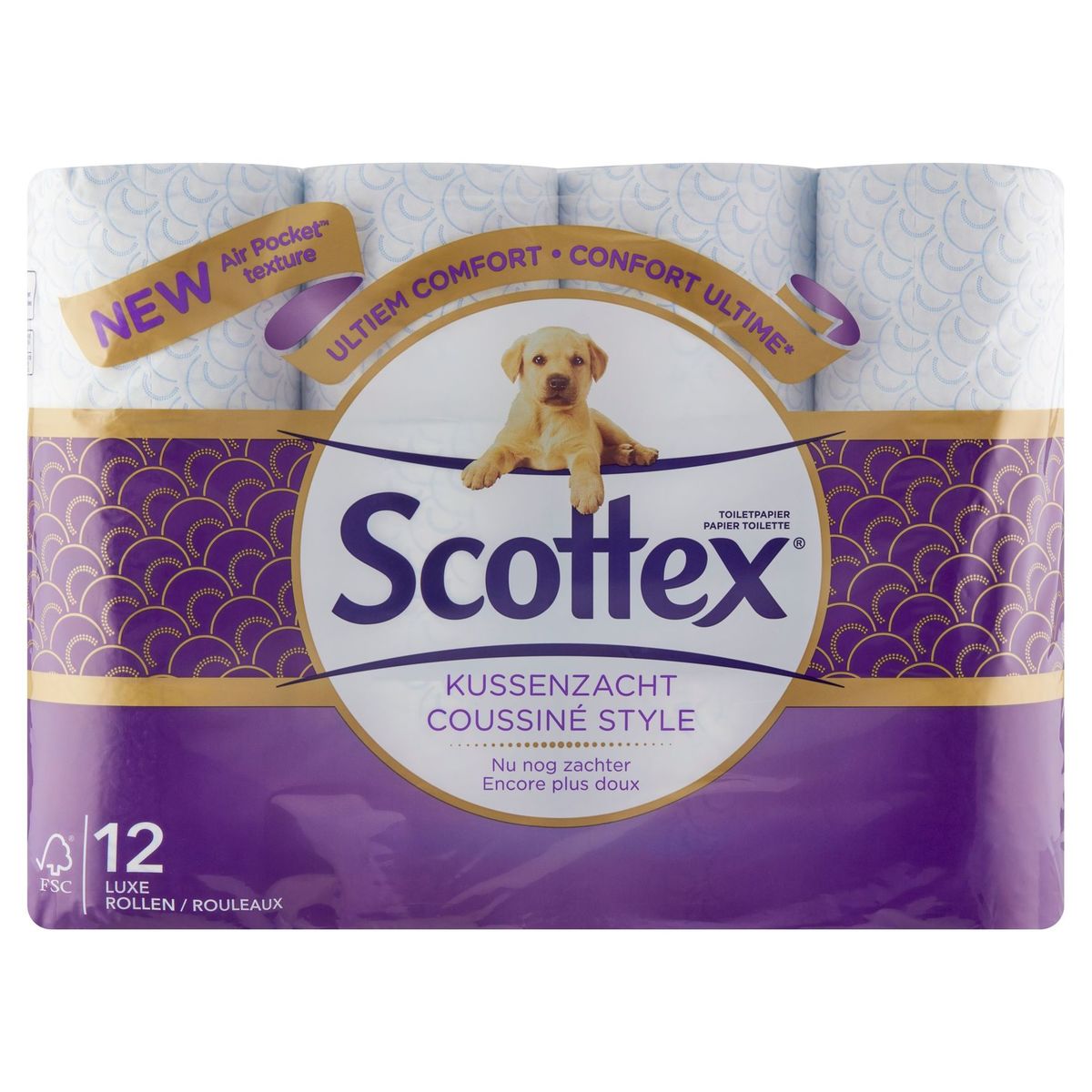 Scottex Toiletpapier Kussenzacht Style 12 Rollen